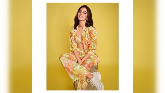 Ananya Panday takes summer fashion to whole new level in floral co-ord ...