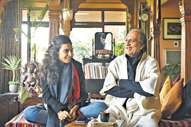 Avani Rai with her father and mentor, Raghu Rai. (Photo: Sanchit Khanna)