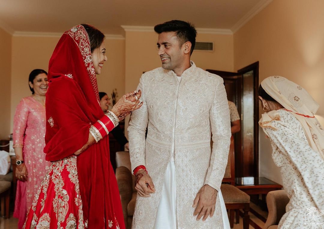 Payal Rohati and Sangram Singh after the wedding. Payal Rohati and Sangram Singh after the wedding. 