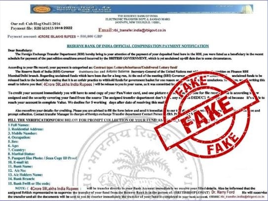 The PIB also shared the fake notification on the social media handle. (Twitter/@PIBFactCheck)