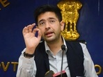 Aam Aadmi Party (AAP) Rajya Sabha MP Raghav Chadha criticises the gag order on use of certain words in Parliament. (ANI file photo) Aam Aadmi Party (AAP) Rajya Sabha MP Raghav Chadha criticises the gag order on use of certain words in Parliament. (ANI file photo)