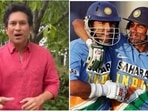 Sachin Tendulkar; Yuvraj Singh (L) with Mohammad Kaif