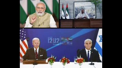 Prime Minister Narendra Modi addresses the I2U2 virtual Summit, New Delhi, July 14, 2022 (ANI/ PIB) Prime Minister Narendra Modi addresses the I2U2 virtual Summit, New Delhi, July 14, 2022 (ANI/ PIB)
