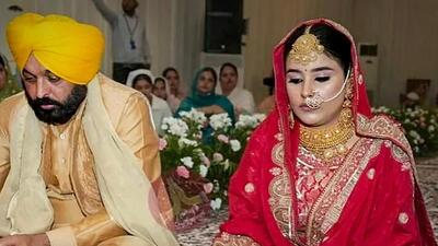 During Punjab CM Bhagwant Mann’s wedding on July 7, the holy book was brought to his official residence from a gurdwara. (PTI)