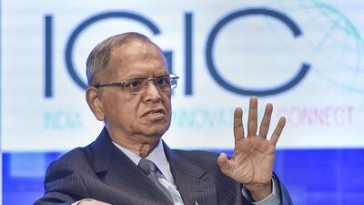 IT industry veteran N R Narayana Murthy on Thursday said India is still a long way off in solving its “grand problems” relating to areas like nutrition and shelter, as he stressed that it requires a cultural transformation of the Indian mindset. (PTI) IT industry veteran N R Narayana Murthy on Thursday said India is still a long way off in solving its “grand problems” relating to areas like nutrition and shelter, as he stressed that it requires a cultural transformation of the Indian mindset. (PTI)