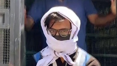 Alt News co-founder Mohammad Zubair being produced in a Sitapur court. (ANI) (HT_PRINT) Alt News co-founder Mohammad Zubair being produced in a Sitapur court. (ANI) (HT_PRINT)