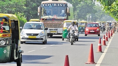 Traffic in Delhi-NCR. (Parveen Kumar/Hindustan Times)