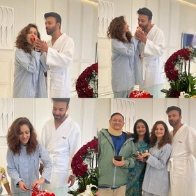 Ankita Lokhande and Vicky Jain's pictures on Instagram. Ankita Lokhande and Vicky Jain's pictures on Instagram.