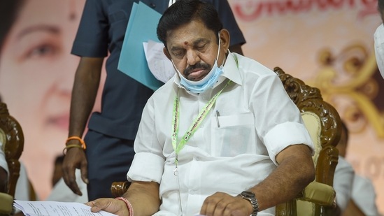 All India Anna Dravida Munnetra Kazhagam's (AIADMK) interim General Secretary Edappady K Palaniswami.(PTI)