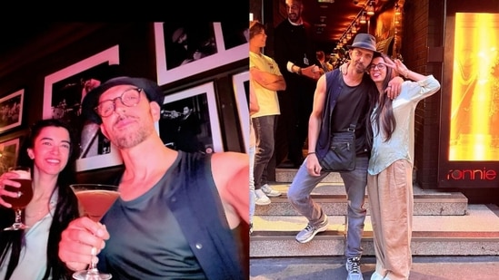 Hrithik Roshan and Saba Azad in London.