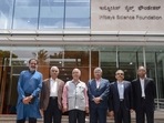 (L-R) Founder members of Infosys and trustees of The Infosys Science Foundation', Mohandas Pai, Srinath Batni, K. Dinesh, Nandan Nilekani, Kris Gopalakrishnan and S.D. Shibulal. (Photo by Manjunath Kiran / AFP)(AFP) (L-R) Founder members of Infosys and trustees of The Infosys Science Foundation', Mohandas Pai, Srinath Batni, K. Dinesh, Nandan Nilekani, Kris Gopalakrishnan and S.D. Shibulal. (Photo by Manjunath Kiran / AFP)(AFP)