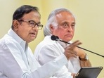 Senior Congress leaders P. Chidambaram and Jairam Ramesh. Senior Congress leaders P. Chidambaram and Jairam Ramesh.