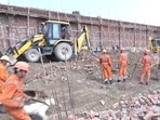 A wall of an under-construction godown collapsed in outer Delhi's Alipur, leaving five dead and many trapped.