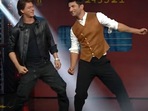Shah Rukh Khan and Sushant Singh Rajput dancing to Chaiyaa Chaiyaa. Shah Rukh Khan and Sushant Singh Rajput dancing to Chaiyaa Chaiyaa.