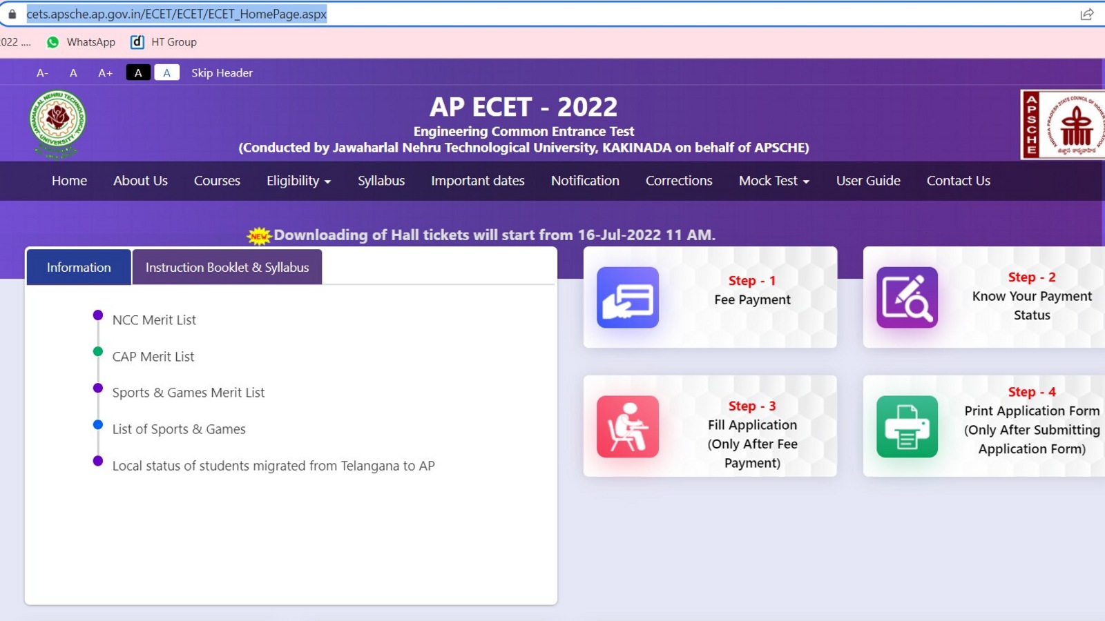 AP ECET 2022: Hall ticket delayed, to be released tomorrow