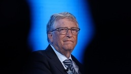 Bill Gates, co-presidente da Fundação Bill e Melinda Gates, durante uma sessão de painel no segundo dia do Fórum Econômico Mundial (WEF) em Davos, Suíça,  (File photo) 