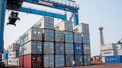 Shipping containers at an Indian port. (Bloomberg File Photo)