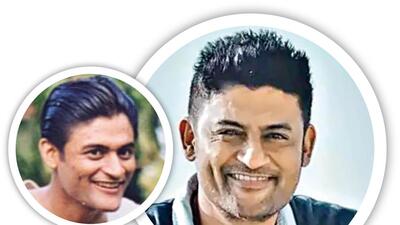 Manav Gohil at 22 (left) and at 54 (right) Manav Gohil at 22 (left) and at 54 (right)