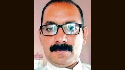 =File Photo of Amravati-based shop owner Umesh Kolhe who was stabbed to death, in Amaravati. (ANI Photo) (ANI)