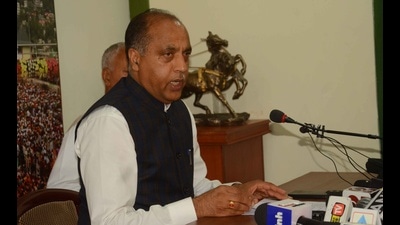 Himachal Pradesh chief minister Jai Ram Thakur warned the opposition Congress that his government would act against the leaders whose names are in the 2015 chargesheet submitted by the BJP. (HT file photo) Himachal Pradesh chief minister Jai Ram Thakur warned the opposition Congress that his government would act against the leaders whose names are in the 2015 chargesheet submitted by the BJP. (HT file photo)
