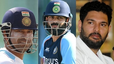 Sachin Tendulkar; Virat Kohli; Yuvraj Singh Sachin Tendulkar; Virat Kohli; Yuvraj Singh