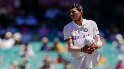 India's Navdeep Saini (AP)