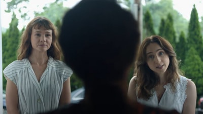 Carey Mulligan as Megan Twohey and Zoe Kazan as Jodi Kantor in a still from She Said trailer. Carey Mulligan as Megan Twohey and Zoe Kazan as Jodi Kantor in a still from She Said trailer.