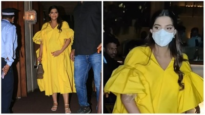 Sonam Kapoor was spotted in Mumbai on Thursday. (Varinder Chawla)