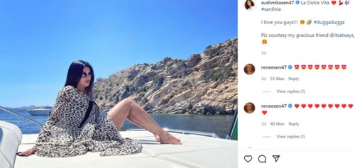 Sushmita Sen has been documenting her travels on Instagram. She was in Sardinia, recently. Sushmita Sen has been documenting her travels on Instagram. She was in Sardinia, recently. 