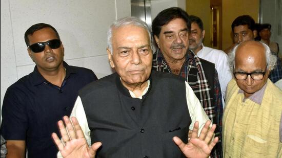 Opposition's presidential candidate Yashwant Sinha. (HT file)