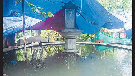 Drinking water tap fountain restored inside Byculla Zoo, in Mumbai on Wednesday, July 13, 2022. (Pratik Chorge/HT PHOTO) Drinking water tap fountain restored inside Byculla Zoo, in Mumbai on Wednesday, July 13, 2022. (Pratik Chorge/HT PHOTO)