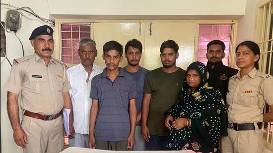 Police teams recovered 13 kilograms of “fake gold coins” and ₹1.56 lakh cash from their possession along with SIM cards and mobile phones. (Sourced)