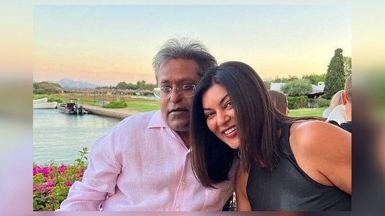 Former IPL chairman Lalit Modi recently announced about his relationship with actor Sushmita Sen by sharing a series of pictures from their recent Maldives vacation on his Twitter handle.(Twitter/@LalitKModi)
