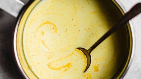 Have a glass of warm turmeric milk before you go to bed to stop cravings and also enjoy the benefits of a great sleep.(Pinterest)