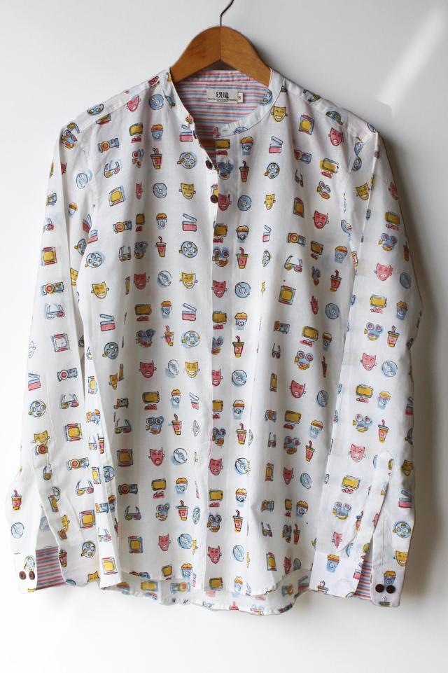 A shirt with unusual prints can become a conversation starter (Vintage aircraft printed, light and breathable shirt by Chhapa)
