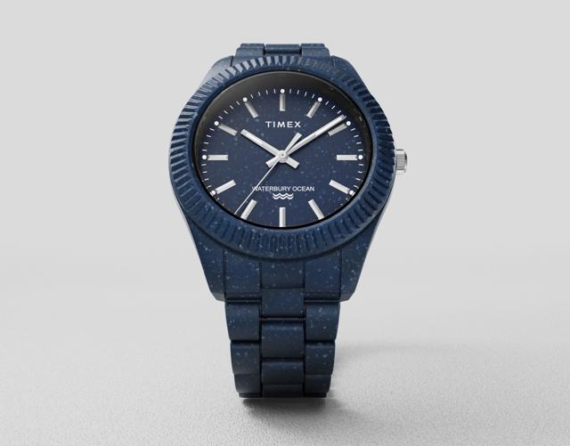 Conventional watches haven’t lost their appeal, especially a timepiece which can trigger a discussion (The upcycled watch made from ocean bound plastic from the Waterbury Ocean Collection by Timex).