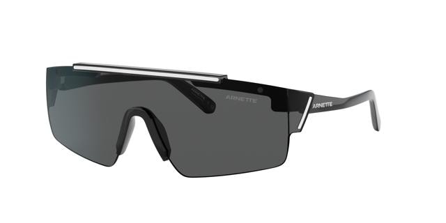 When outdoor, sport an urban and futuristic pair of sunglasses for overall protection from the sun (The edgy black and silver Deimos sunglasses by Arnette)