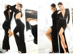 Kriti Sanon has not only impressed moviegoers with her apt film choices but also the fashion gurus with her wardrobe picks. The Mimi actor raised the glam factor last evening at the HT India's Most Stylish 2022 awards in a stunning black back cut-out slit dress.(Instagram/@sukritigrover) Kriti Sanon has not only impressed moviegoers with her apt film choices but also the fashion gurus with her wardrobe picks. The Mimi actor raised the glam factor last evening at the HT India's Most Stylish 2022 awards in a stunning black back cut-out slit dress.(Instagram/@sukritigrover)