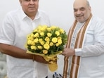 Union home minister Amit Shah (right) with West Bengal governor Jagdeep Dhankar. Dhankhar has been chosen as the BJP-led NDA's candidate for the upcoming vice-presidential elections. (Amit Shah/Twitter) Union home minister Amit Shah (right) with West Bengal governor Jagdeep Dhankar. Dhankhar has been chosen as the BJP-led NDA's candidate for the upcoming vice-presidential elections. (Amit Shah/Twitter)