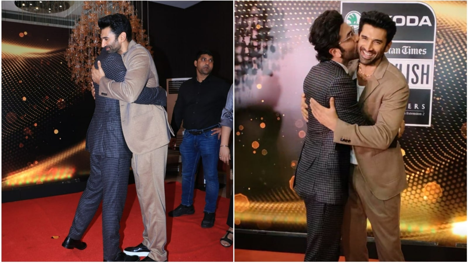 Ranbir Kapoor kisses Aditya Roy Kapur at HT India’s Most Stylish; fans love their Yeh Jawaani Hai Deewani vibes. Watch
