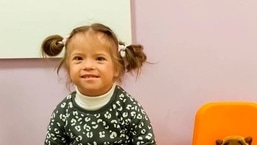 Liza Dmitrieva, a 4 year old who died in a Russian missile strike, is pictured in Vinnytsia, Ukraine in this undated handout image. 