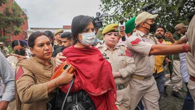 Rubaiya Sayeed, daughter of former J&K chief minister Mufti Mohammed Sayeed, outside before the court in connection with her abduction case, in Jammu district on Friday, (PTI) Rubaiya Sayeed, daughter of former J&K chief minister Mufti Mohammed Sayeed, outside before the court in connection with her abduction case, in Jammu district on Friday, (PTI)