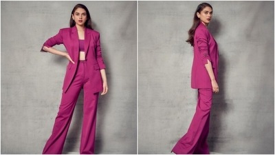 Aditi Rao Hydari is a sight to behold in a gorgeous pantsuit. Pics inside (Instagram/@aditiraohydari) Aditi Rao Hydari is a sight to behold in a gorgeous pantsuit. Pics inside (Instagram/@aditiraohydari)