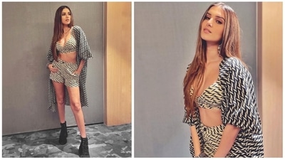Tara Sutaria's fashion game has always been on point since day 1. The Ek Villain actor earlier nailed the three piece boho set look which she teamed with platform ankle boots. (Instagram/@spacemuffin27) Tara Sutaria's fashion game has always been on point since day 1. The Ek Villain actor earlier nailed the three piece boho set look which she teamed with platform ankle boots. (Instagram/@spacemuffin27)