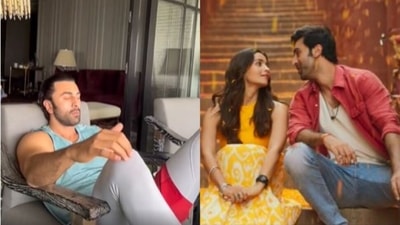 Alia Bhatt posted a video featuring Ranbir Kapoor listening to Kesariya. Alia Bhatt posted a video featuring Ranbir Kapoor listening to Kesariya.