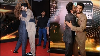 Ranbir Kapoor and Aditya Roy Kapur at HT India's Most Stylish event. Pictures- Varinder Chawla.