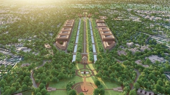 An illustration of the Central Vista redevelopment project. (Photo provided by Kapil Narang)