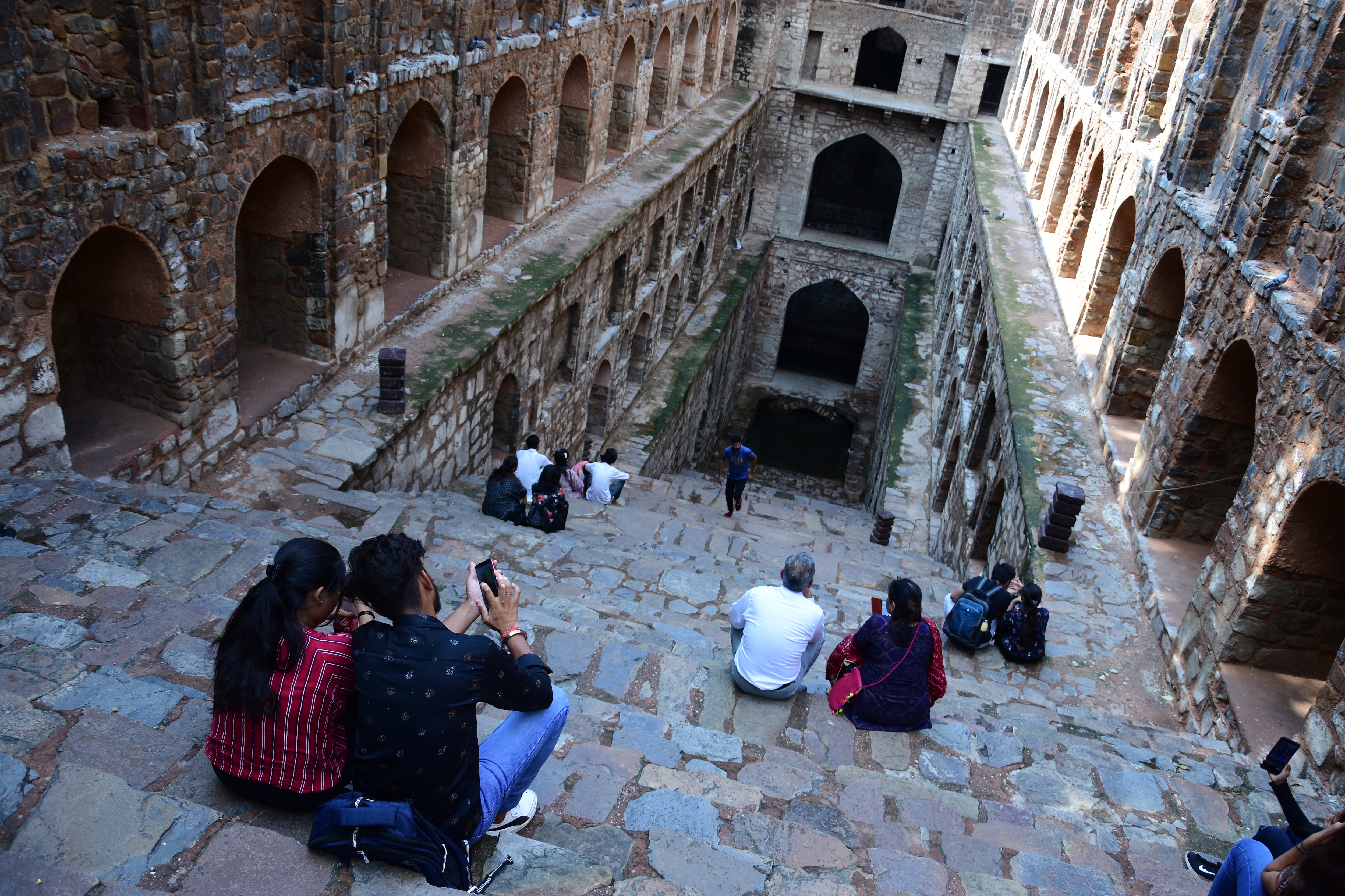 Ghost tours are popular specially at Agrasen ki Baoli which has blackened water (Photo: Manish Rajput/HT) Ghost tours are popular specially at Agrasen ki Baoli which has blackened water (Photo: Manish Rajput/HT)