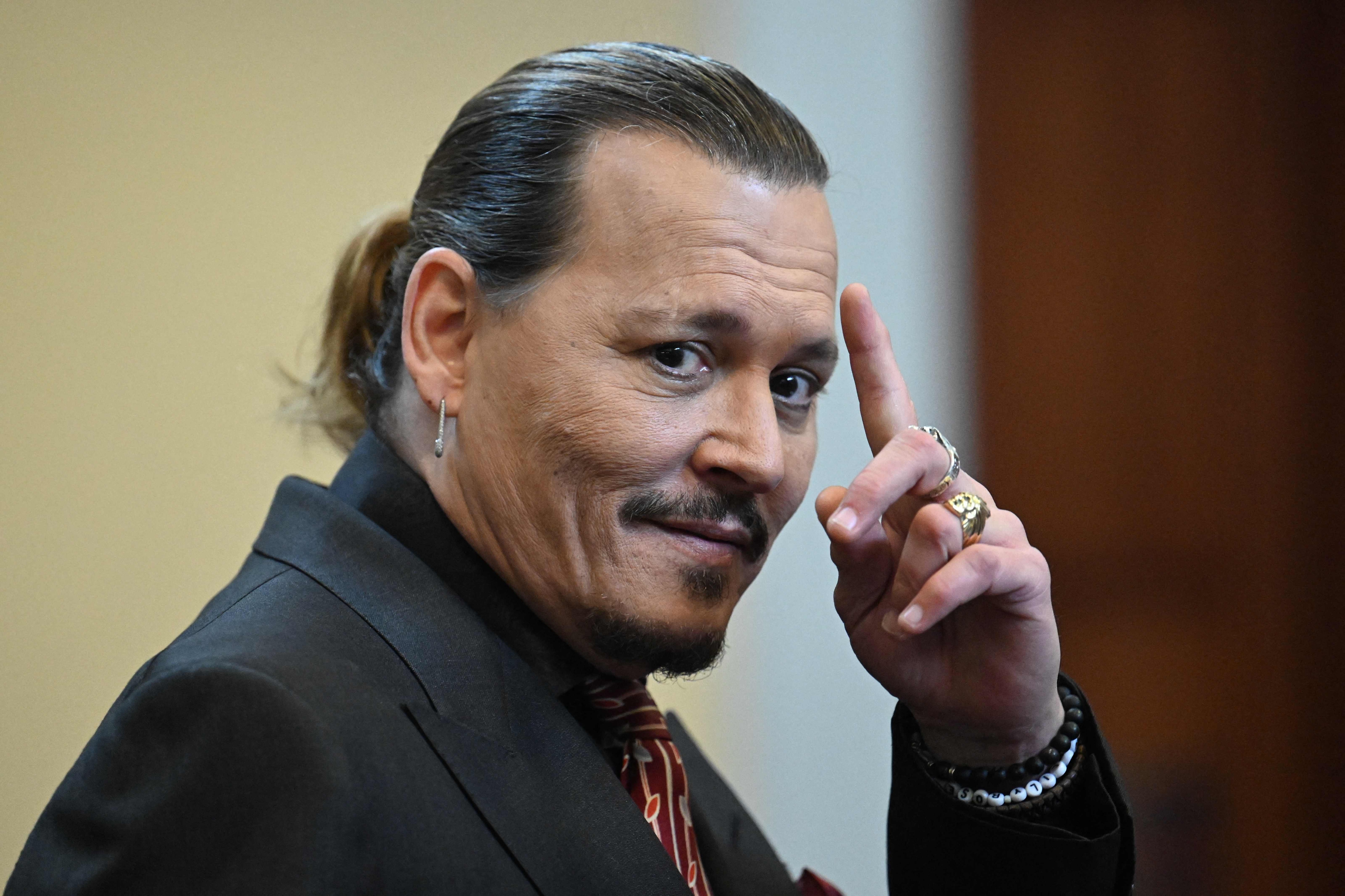Johnny Depp looks on during a hearing in his trial against ex-wife Amber Heard at a court in the US. (AFP) Johnny Depp looks on during a hearing in his trial against ex-wife Amber Heard at a court in the US. (AFP)