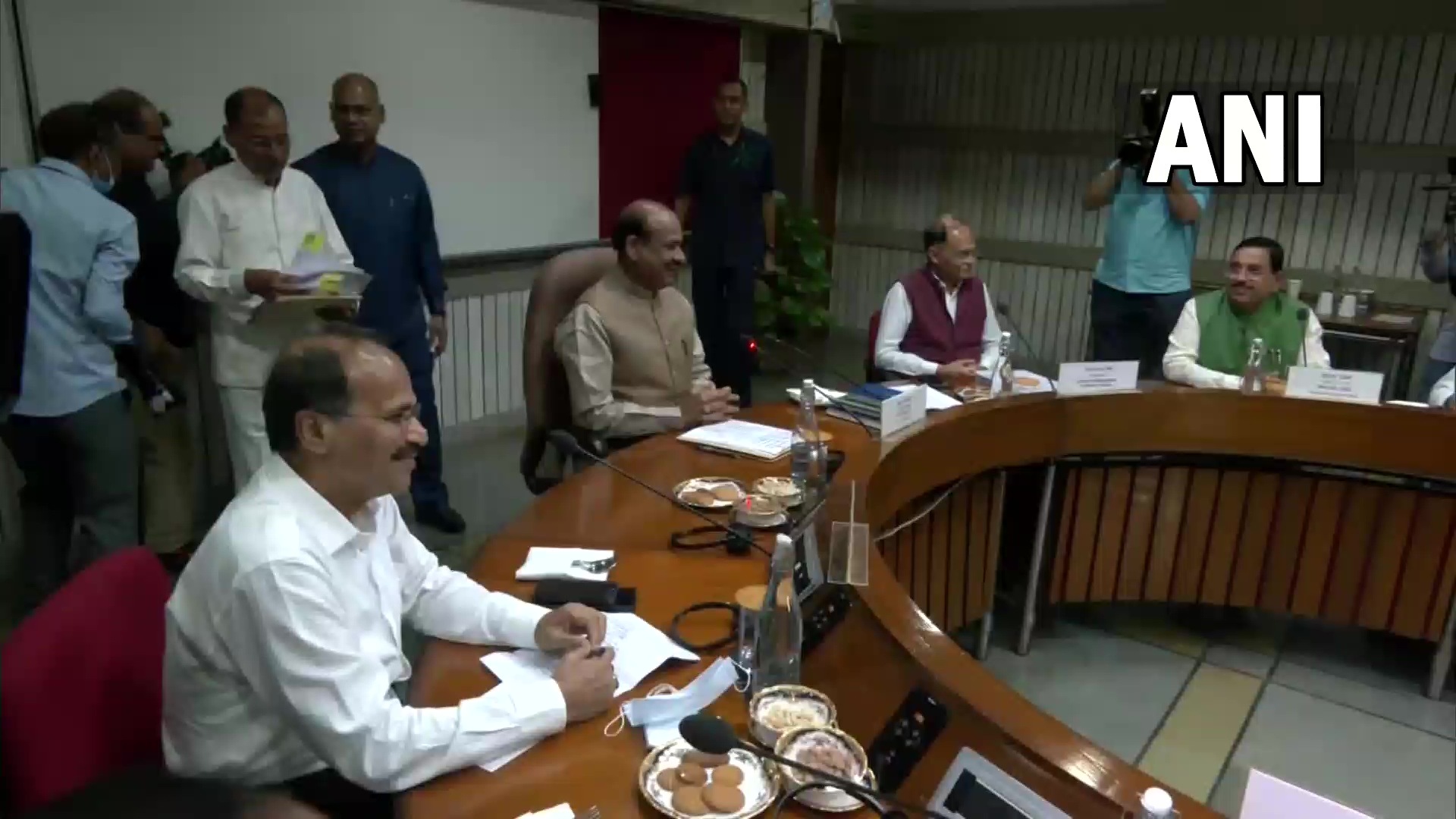 Lok Sabha Speaker Om Birla chairs all-party meeting on Saturday. (ANI Twitter) Lok Sabha Speaker Om Birla chairs all-party meeting on Saturday. (ANI Twitter)